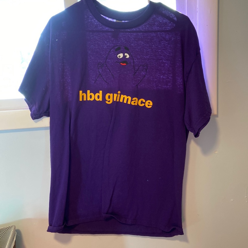 Happy Birthday Grimace McDonald’s issued shirt